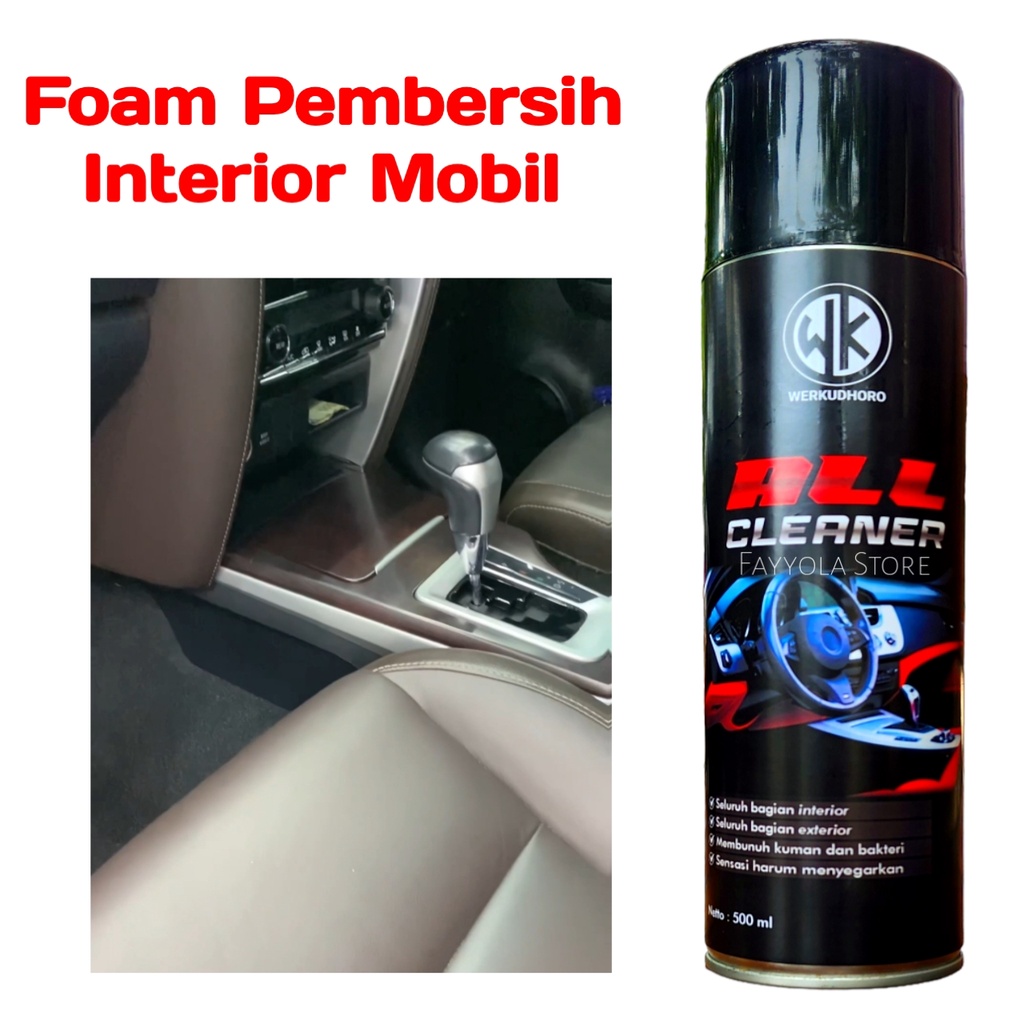 FOAM Pembersih Interior Mobil Jok Plafon Dasbor Doortrim karpet kulit vinyl bludru