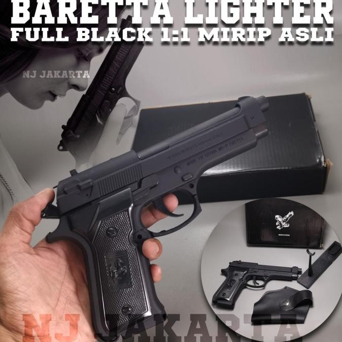 KOREK API PISTOL SARUNG KULIT MIRIP DENGAN ASLI 5872