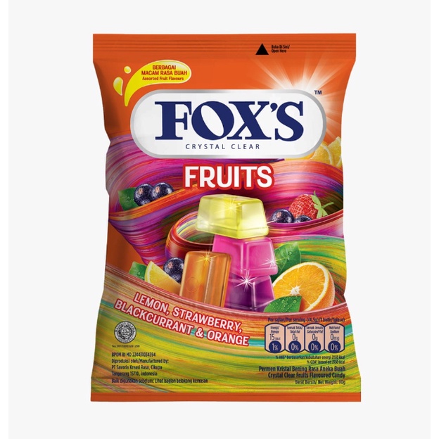 

FOX'S Fruit Bag Permen 90gr