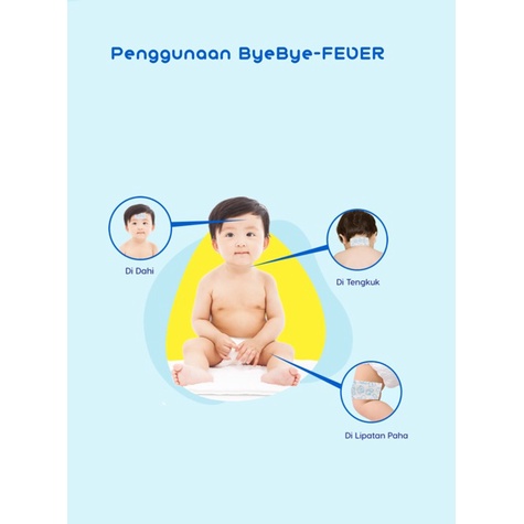 ♥BabyYank♥ Plester Demam Bayi  ByeBye Pure BYE BYE FEVER - SATUAN / 1 lembar