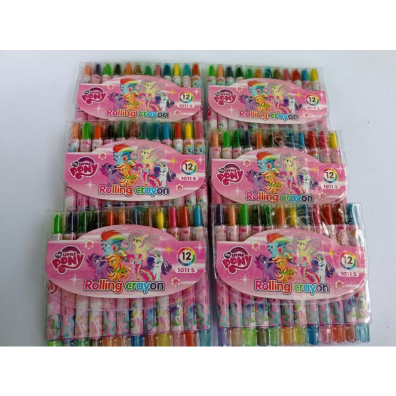 

Crayon Putar Panjang 12 Warna Motif Kartun Lucu Warna-warni Murah Grosir /Rolling Crayon/Crayon Pastel Putar 12 Warna