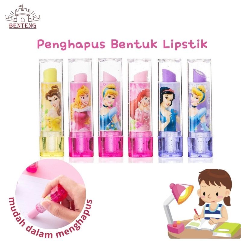 PHS5 - Penghapus Lipstik Stick Penghapus Karakter Eraser Pen