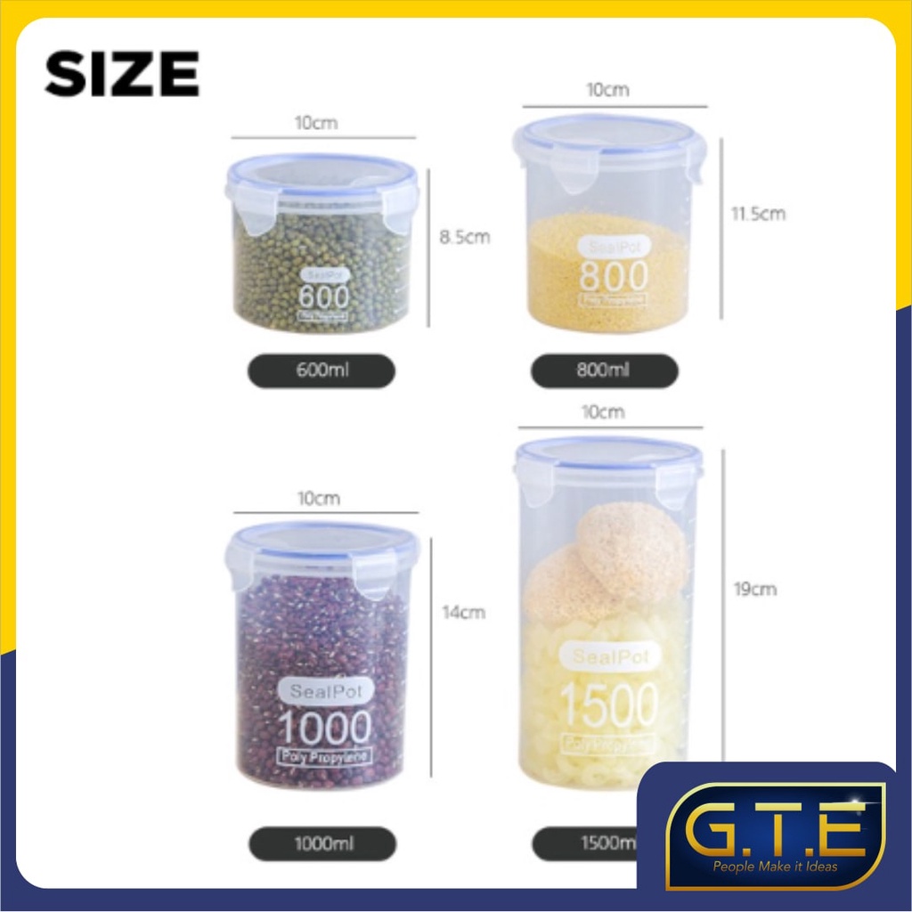 GTE | TOPLES PP TRANSPARAN BULAT | TEMPAT PENYIMPANAN MAKANAN RINGAN BISKUIT | TOPLES TABUNG | TOPLES PLASTIK