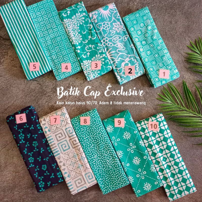 HN2 KAIN BATIK GARUTAN WARNA KAIN HALUS MOTIF BUNGA SERI WARNA TOSCA PUTIH