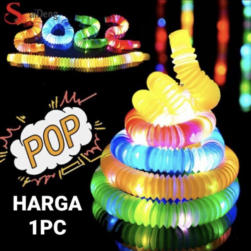 Pop Light LED Mainan lampu LED Selang Stick Pipa Pop Tubes