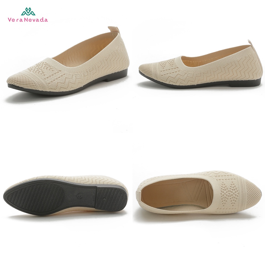 Ivony Seivona - A08 Vera Nevada Sepatu Flat Slip On Wanita Shoes