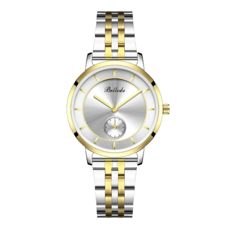 Belleda Wanita Stainliss Chronograph Aktif Original Bisa COD
