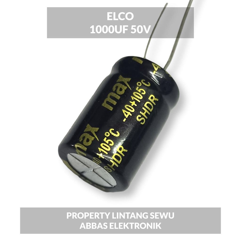 ELCO ELKO 1000 UF 50V 1000 MIKRO 50 VOLT