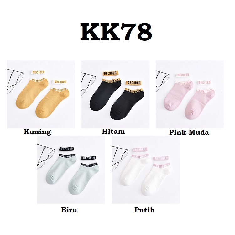 KK78 KAOS KAKI PENDEK WANITA KAOS KAKI WANITA KAOS KAKI ANKLE KAOS KAKI KOREA KAUS KAKI CANTIK