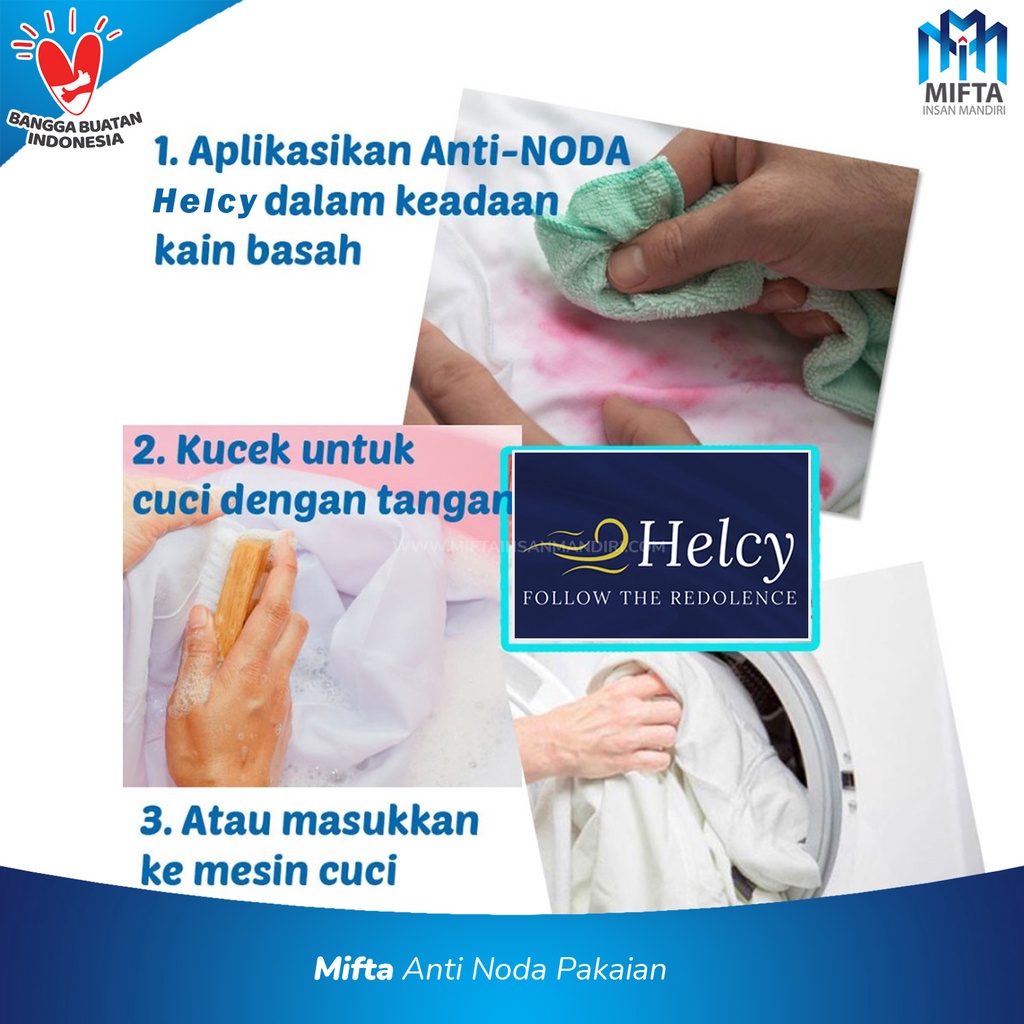 HELCY PEMBERSIH NODA PAKAIAN / ANTI NODA KAIN 5 LITER