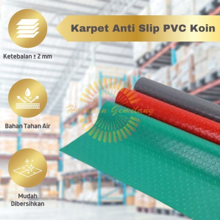 Jual Karpet Anti Slip Pvc Coin Mat Multiguna Alas Lantai Koin X Cm Shopee Indonesia