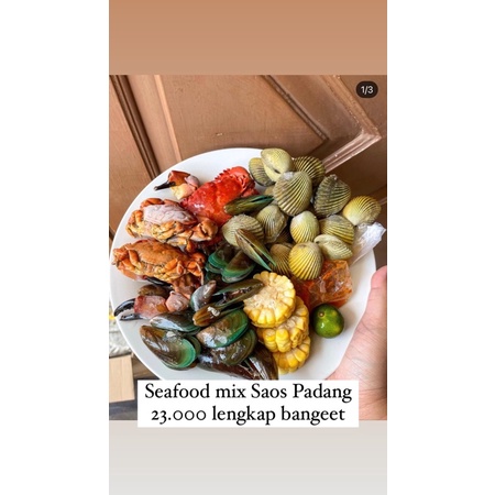 

SEAFOOD MIX SAOS PADANG HANYA UNTUK BANDARLAMPUNG YA KAK ( instan / diambiul sendiri )