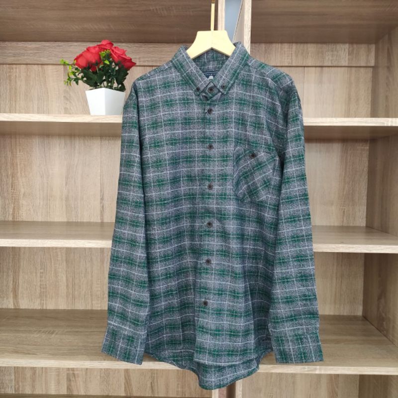 Kemeja Flanel Unisex Kemeja Pria Kasual Kotak Kotak, Kemeja Panel Pria Distro, Kemeja Panel Model Te