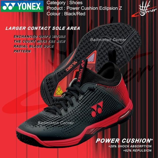 SEPATU BADMINTON YONEX SHB ECLIPSION Z2 Z 2 BLACK RED ORIGINAL SP