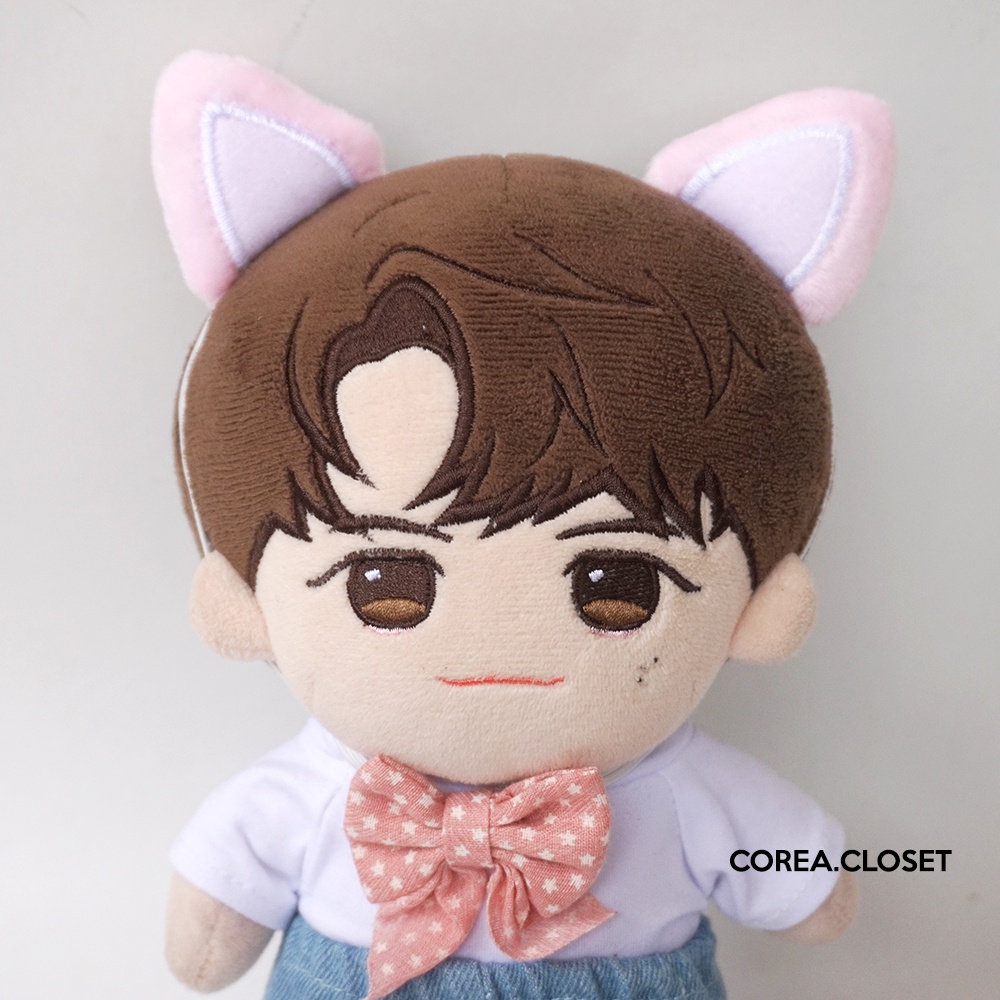 READY STOCK 20cm / 15cm / skzoo doll Ear Head Accesories - Nekomimi Cat ear Ver 2 -  Pink Headband B