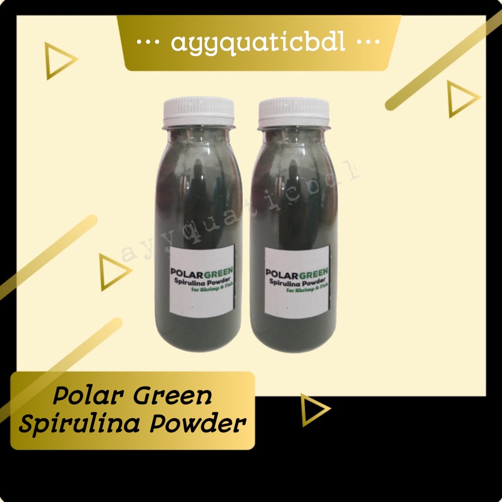 Spirulina Powder Bubuk Platensis Pakan Kutu Air Artemia Daphnia Ikan 50gr 50gram