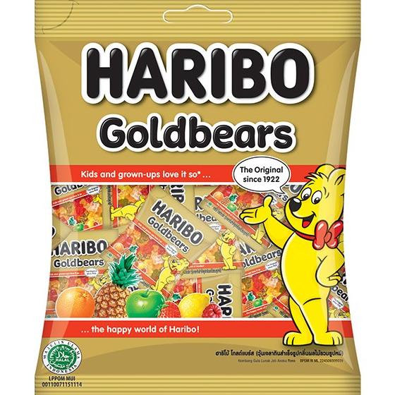 

TERLARIS Haribo Goldbears 200 g /PERMEN LUNAK/PERMEN VIRAL/PERMEN MILO/PERMEN YUPI/PERMEN JADUL/PERMEN KARET