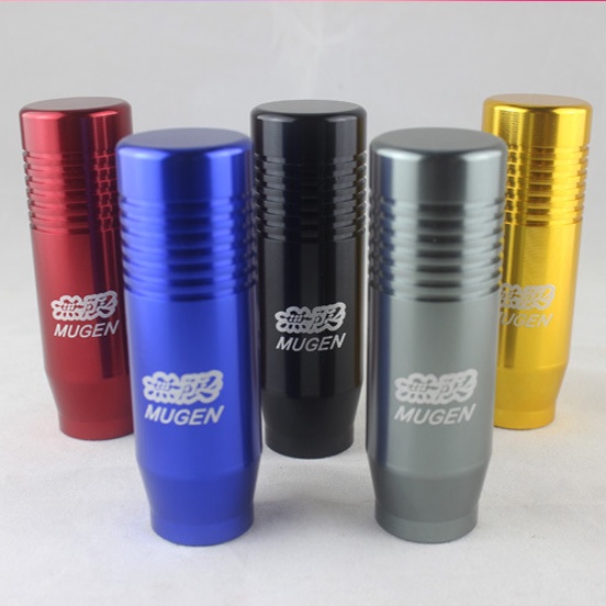 Gear Shift Knob Mobil/Tuas Persneling Bahan Alumunium/SHIFT KNOB MUGEN/UNIVERSAL IMPORT - TUAS PERSNELING MODEL PANJANG/Burnt Blue Aluminum Shifter Lever Head 13CM 18CM Universal/Car Gear Shift Knob
