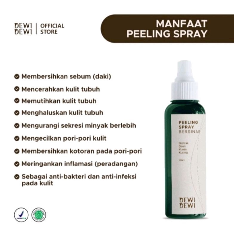 DEWI DEWI PEELING SPRAY PERONTOK DAKI