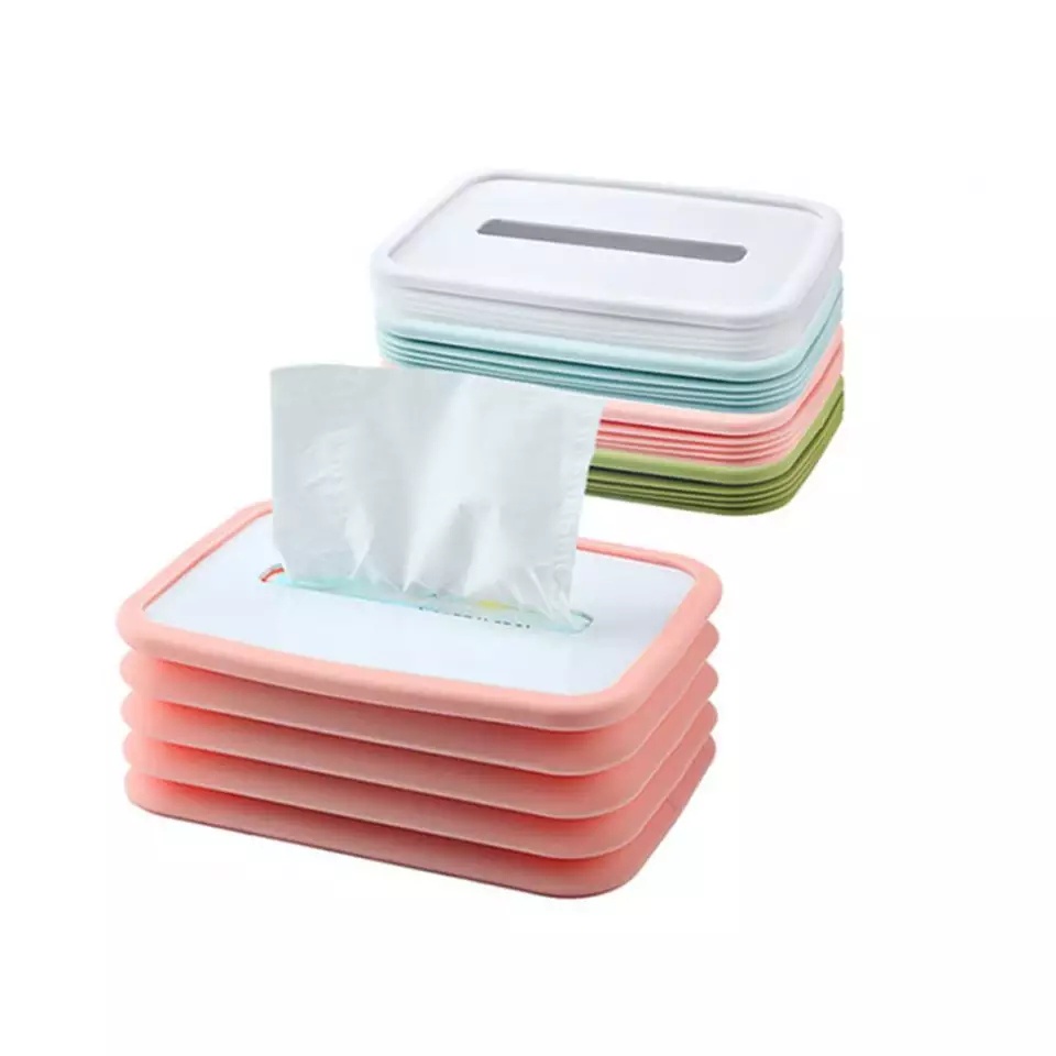 [GROSIR] KOTAK TISU FLEXIBEL TEMPAT TISU LIPAT KOTAK TISSUE FOLDABLE SILICON TISSUE BOX SERBAGUNA