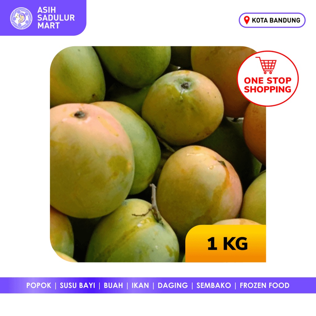 Buah Mangga Gincu 500g / 1kg Super Manis | Asih Sadulur Mart