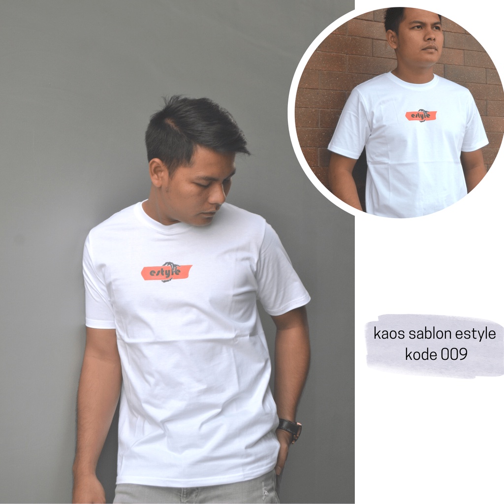 kaos estyle sablon/kaos sablon 24's/kaos sablon murah/009