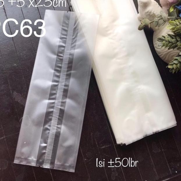 

Plastik Kue Transparan Polos Doff Cookies Snack Nougat PC63