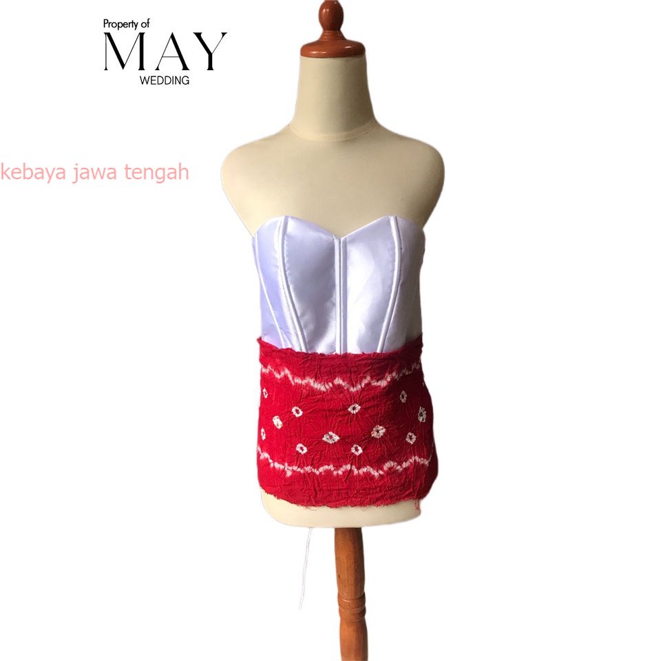 Kain Angkin Jumputan Pengantin Kebaya Bludru