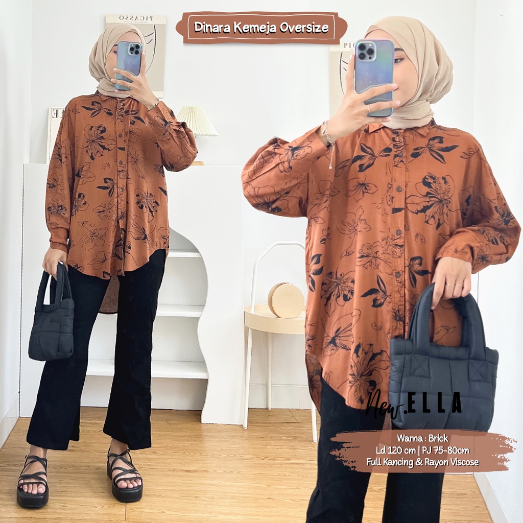 KEMEJA OVERSIZE / RAYON BLOUSE BUSUI BY DLINK STORE