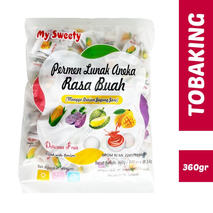 

Permen Lunak Aneka Buah 360gr IMLEK