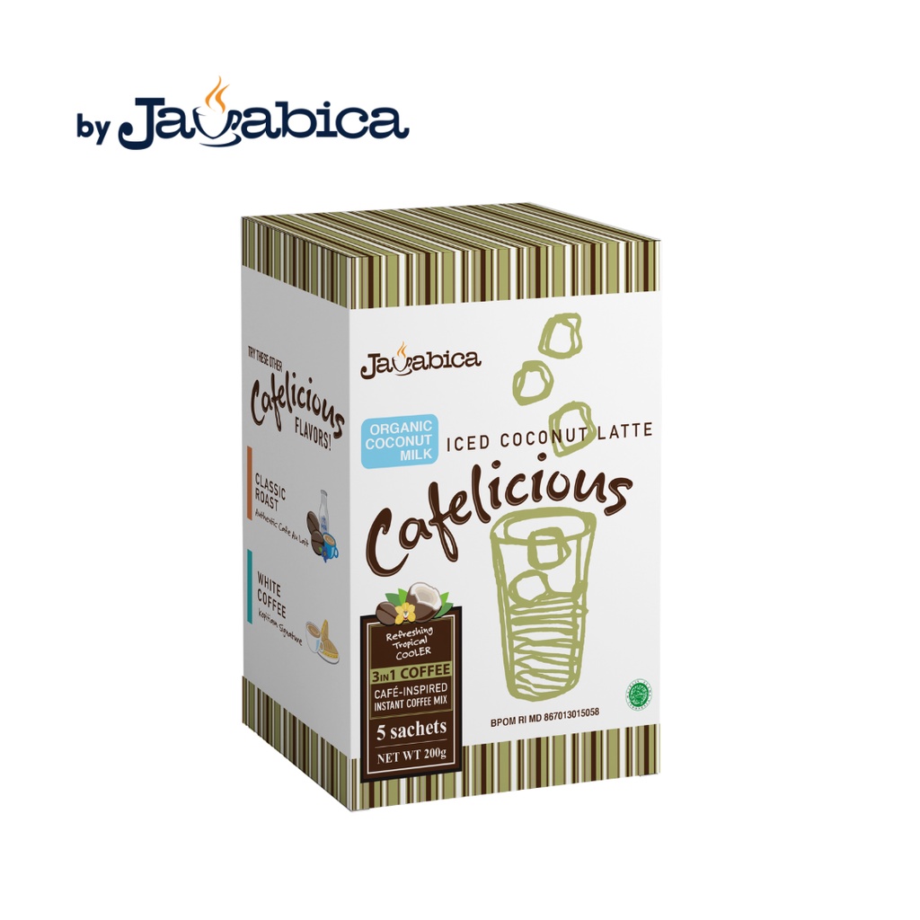 

Kopi Instan Mix Javabica - Cafelicious Iced Coconut Latte (20 Gram x 5 Sachet)