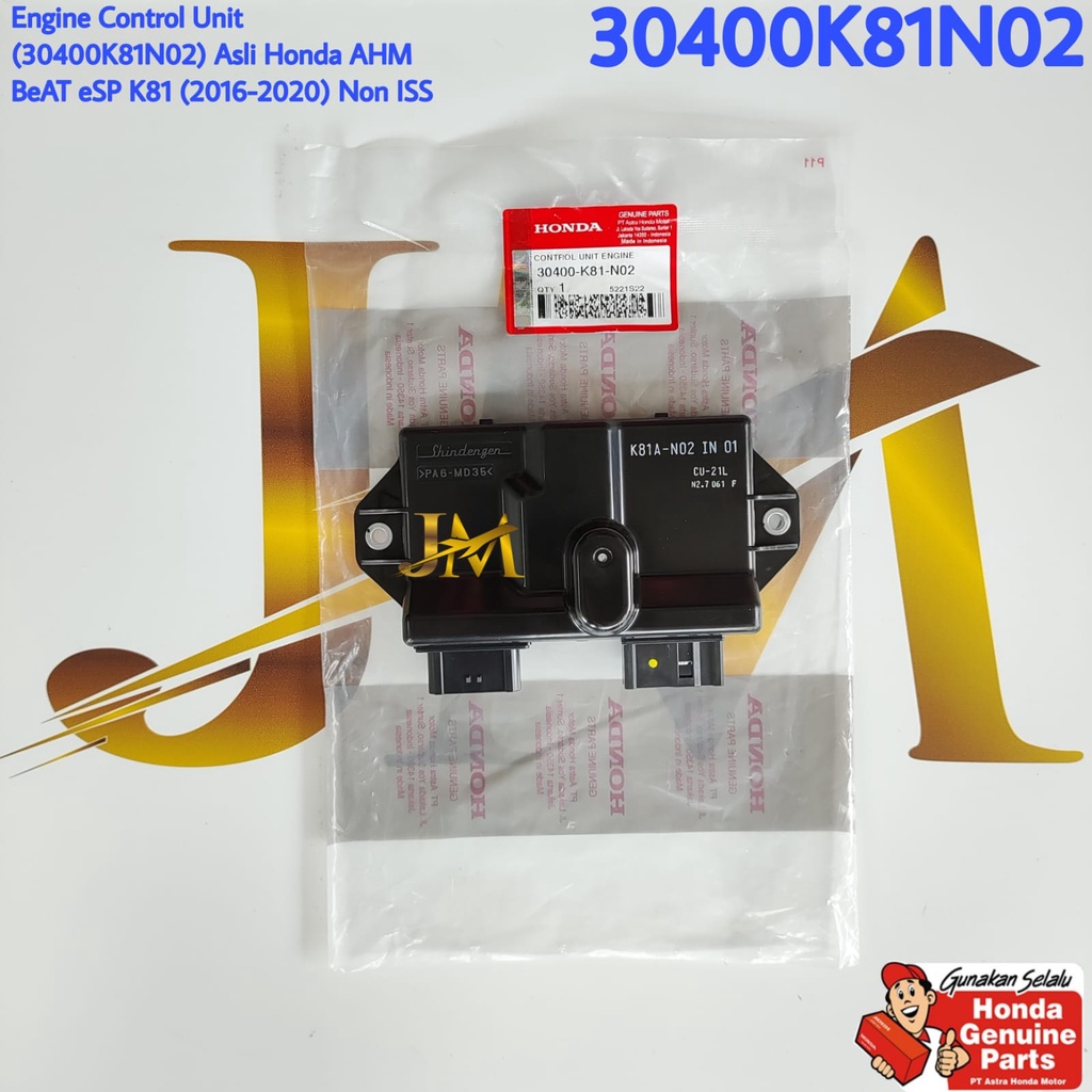ECU atau ECM Beat eSP 2016 - 2020 Non ISS Asli atau Ori Honda AHM