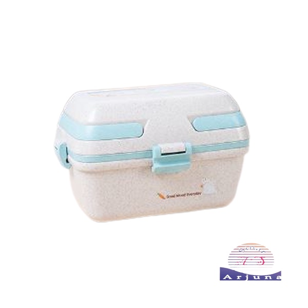 KOTAK BEKAL ANAK SUSUN PRAKTIS/ LUNCH BOX FREE SENDOK SUMPIT ANTI TUMPAH DAN ANTI BOCOR