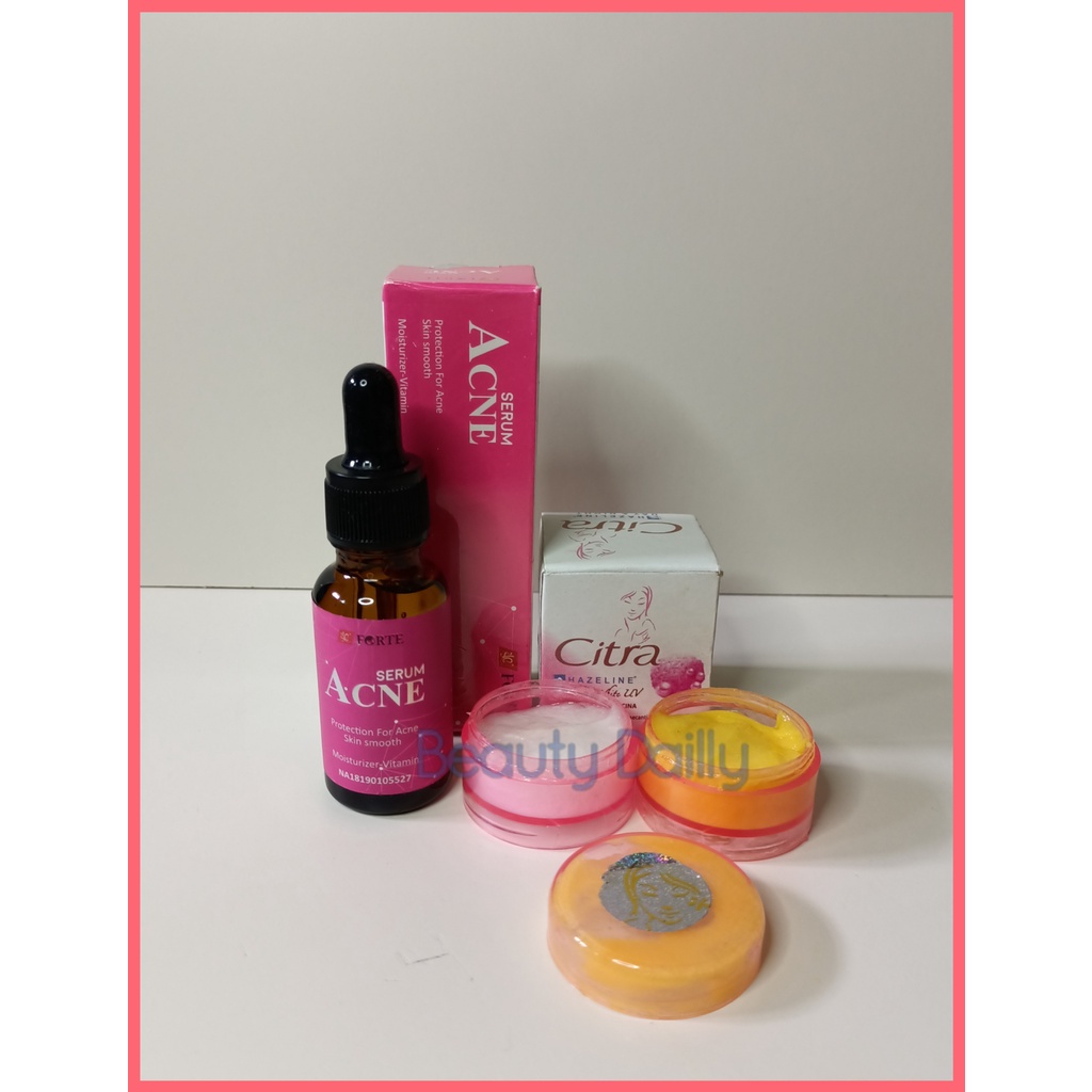 Paket 2 IN 1 Citra Plus Serum Forte Acne - Cream Citra Susun Siang&Malam