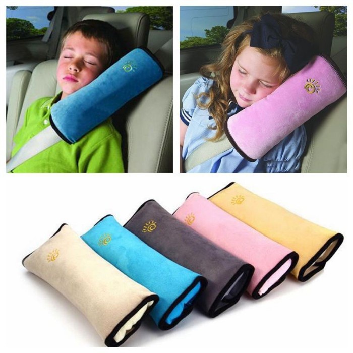 barokah gamis Bantal Headrest Kepala Leher Sabuk Pengaman Mobil Car Seat Belt Pillow