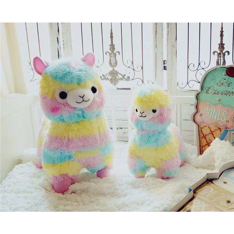 BONEKA ALPACASSO RAINBOW KAMBING DOMBA SHEEP IMPOR LUCU