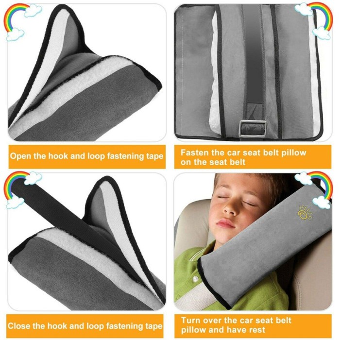 FMFIT Bantal Headrest Kepala Leher Sabuk Pengaman Mobil Car Seat Belt Pillow