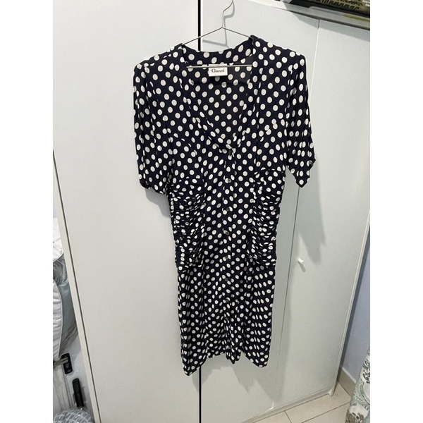 PRELOVED GANNI POLKADOT DRESS JUAL RUGI