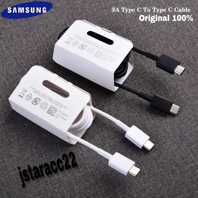 CABLE DATA ORIGINAL 100% SAMSUNG GALAXY S22 5G USB TYPE C SUPER FAST CHARGING KABEL ORI