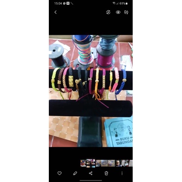 gelang huruf emas 0.5 gram tali tm. agung rejeki