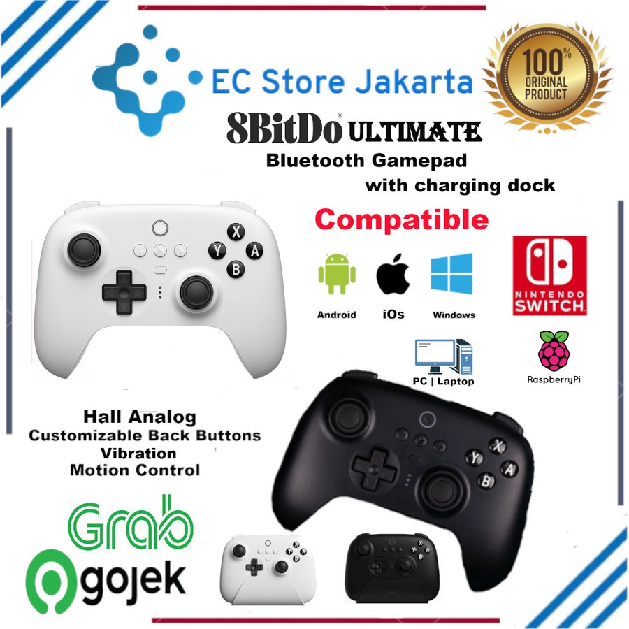 8Bitdo Ultimate Bluetooth Controller Wired Gamepad Wireless Joystick Windows Android Xbox PC