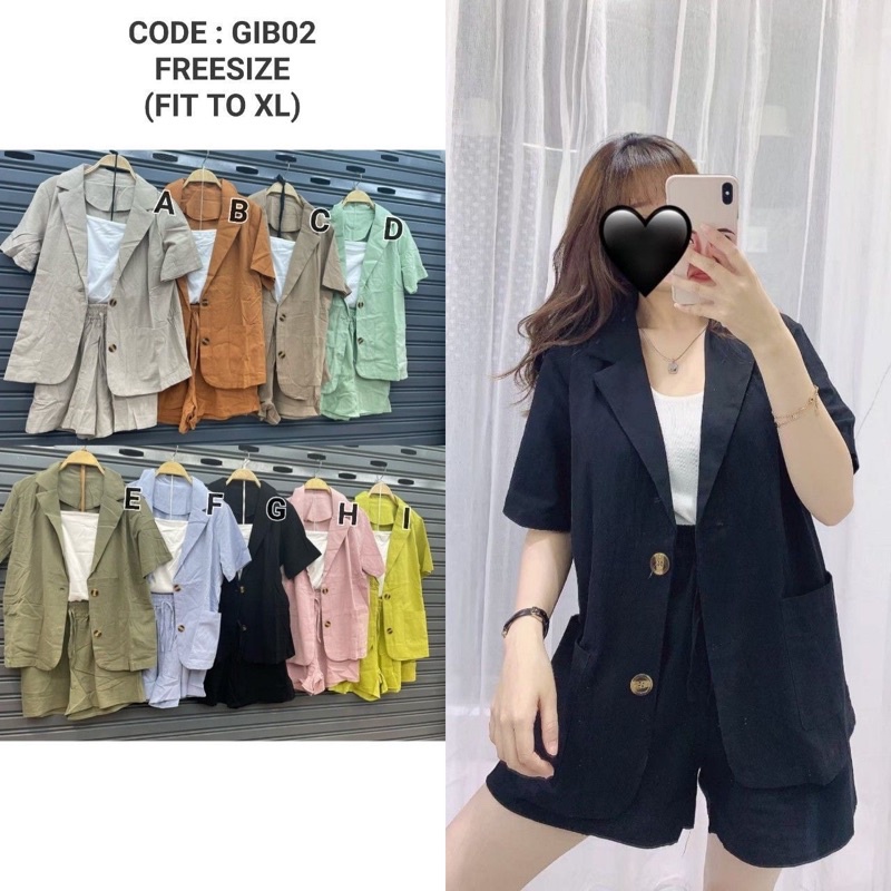 One Set Blazer Pants Inner Import Bangkok