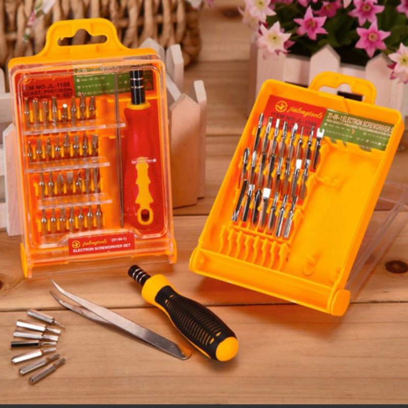 Obeng Set 32 in 1 Toolkit Multifungsi + Pinset