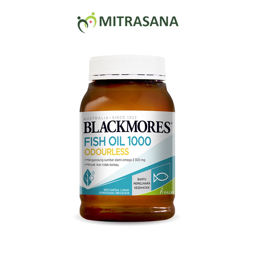 Blackmores Odourless Fish Oil 1000 - 180 Kps