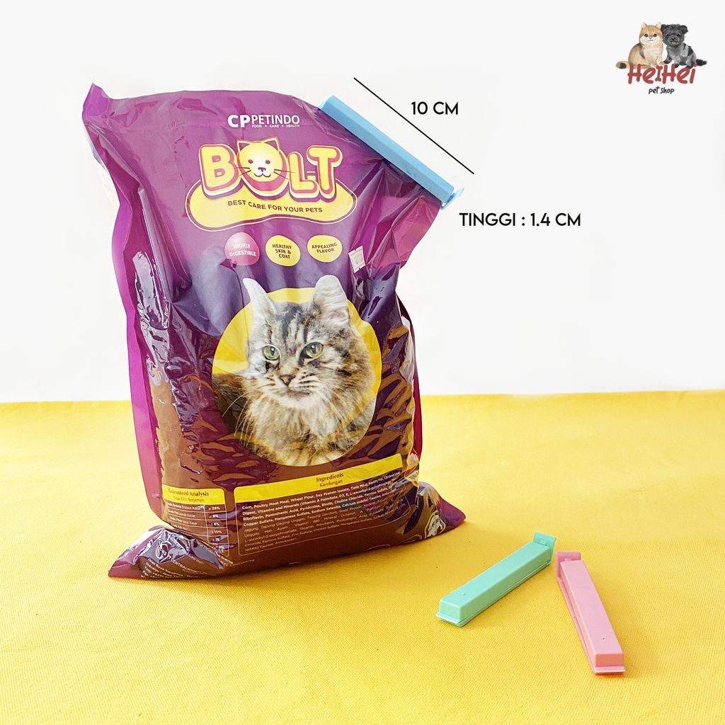 Seal Segel Penjepit Plastik Snack Makanan Camilan Hewan Anjing Kucing - Pet Clip Food