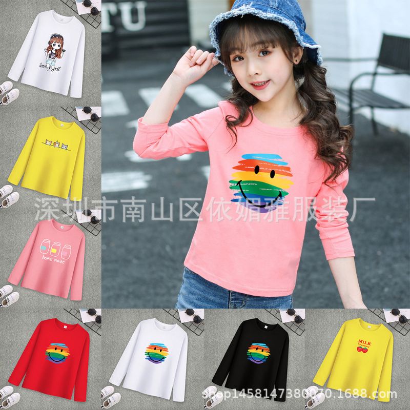 Kaos Lengan Panjang Anak cewek Cowok Import Merk Yali
