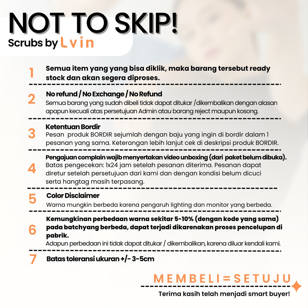 [ Lvin ]  FLEX FIT - Baju OKA Lengan Panjang / Baju Jaga / Set Baju Celana Jaga Oka / Dokter Lengan Pendek / Baju OK / Baju Scrub / Doctor's Scrub II