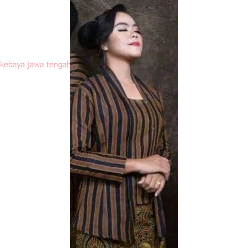 Kebaya Surjan Lurik Atasan Wanita Trendy Kekinian Kebaya Bludru