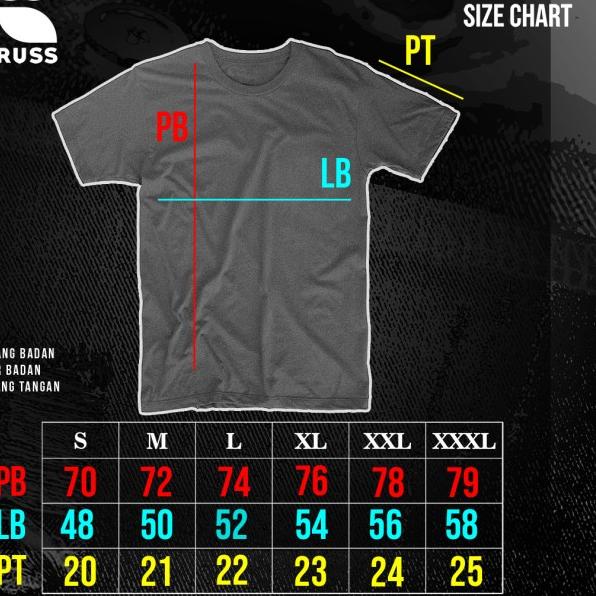 Russ Kaos Pria T-shirt Pria Whats Up Black - l