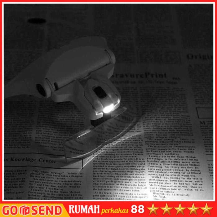 

Kacamata Pembesar Reparasi Helm Jam Magnifier With 2 Led